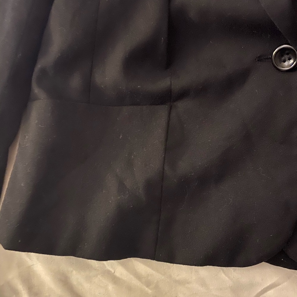 Black blazer with shoulder gems details - Picture 3 of 4